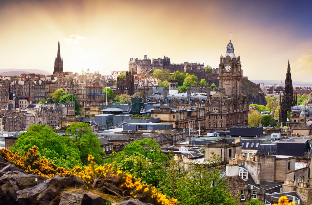 Edinburgh,Castle,View,From,Calton,Hill,,Scotland,-,Uk